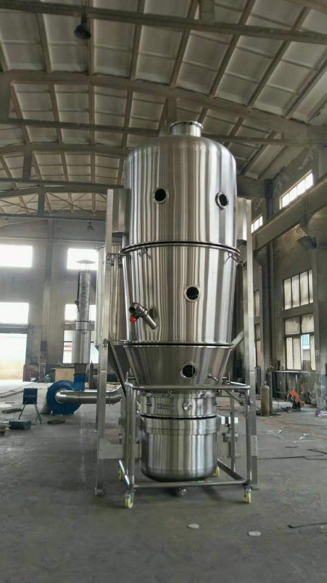 200型高效沸腾干燥机不锈钢沸腾制粒机粉末中间体造粒干燥设备